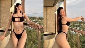 Носить сексуальные красные брюки, у нее есть тридневная тройка